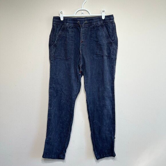 Anthropologie Navy Blue Linen Pants Small Women - Picture 1 of 11